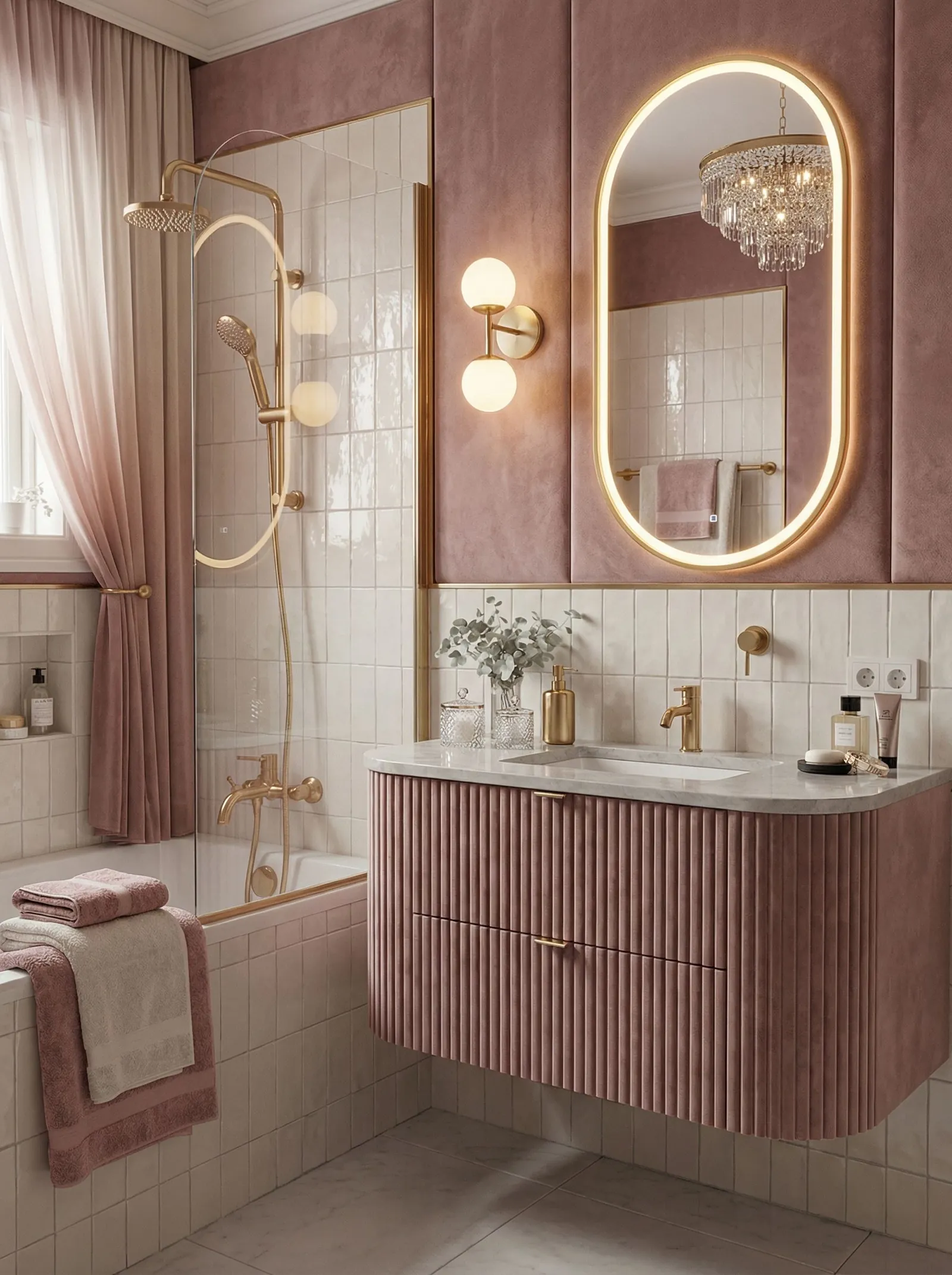 Glam bathroom