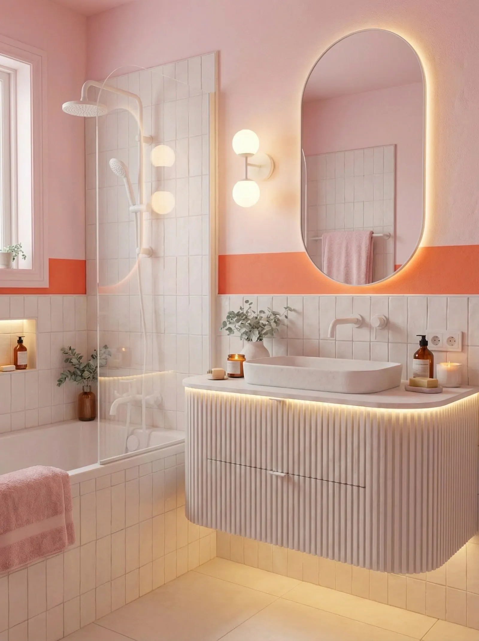 Colour Block bathroom