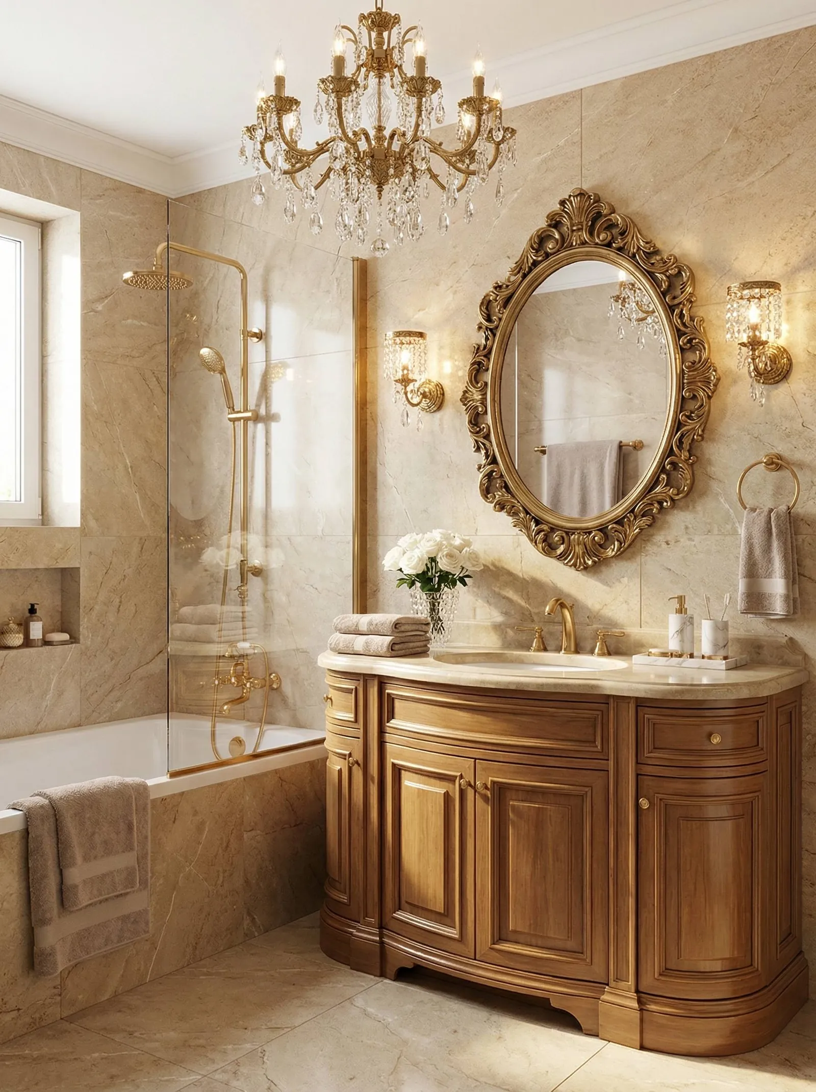 Neoclassical bathroom