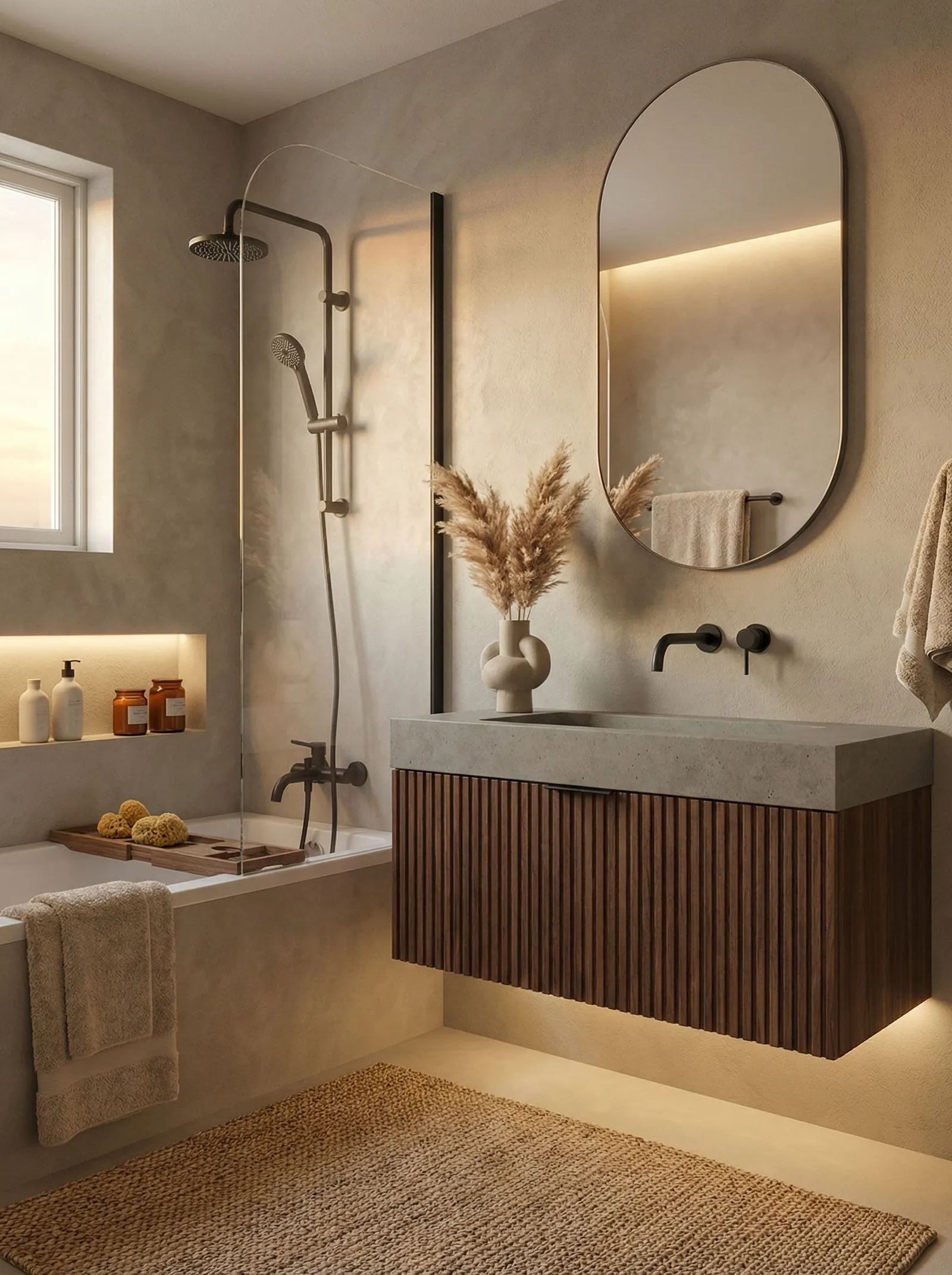 Japandi bathroom