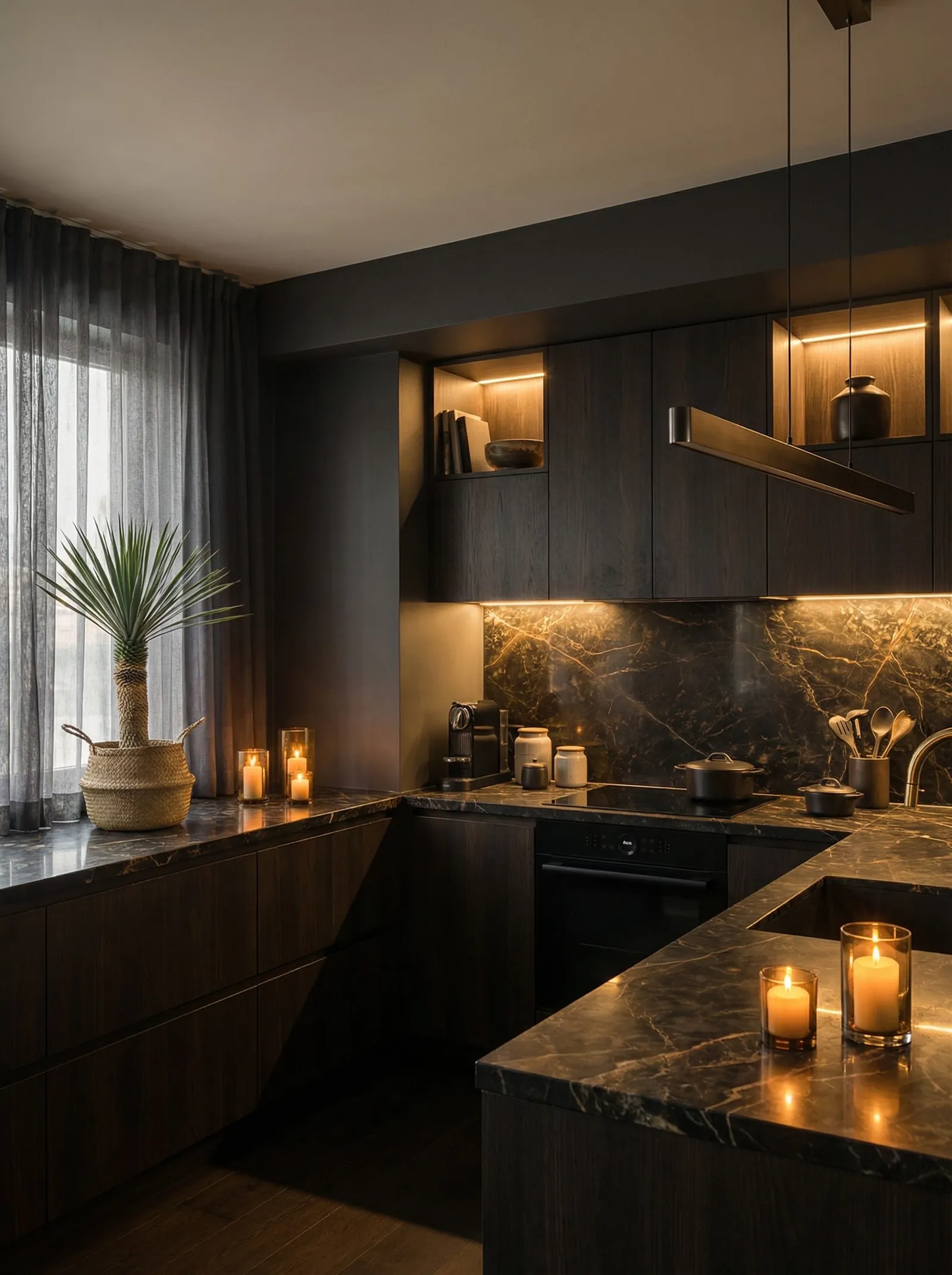 Dark Academia kitchen