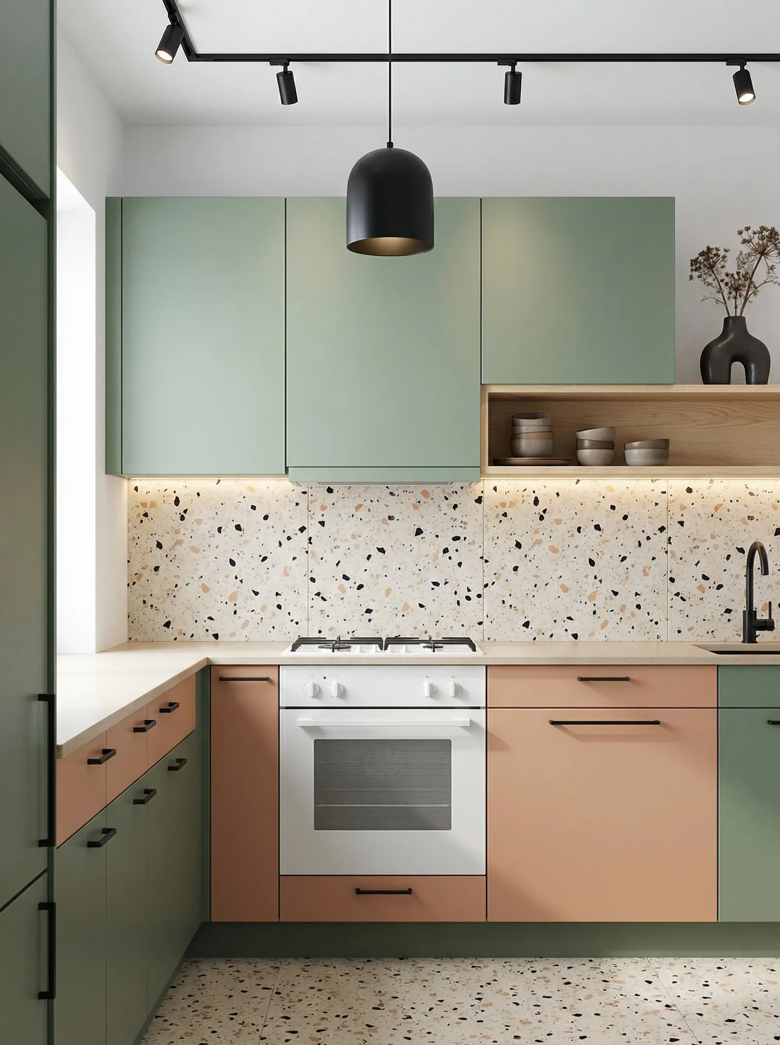 Colour Block kitchen